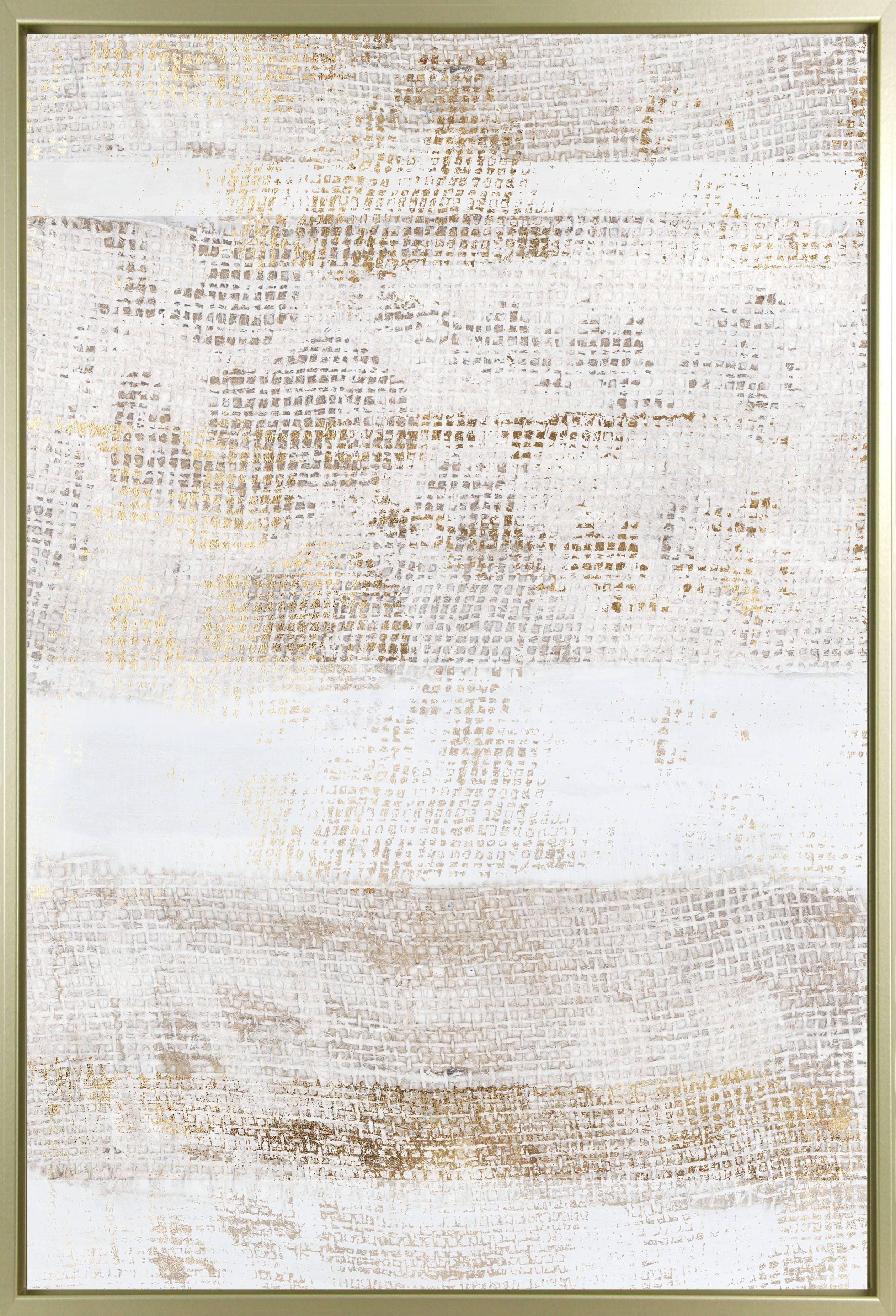 Earthy Impressions | Framed Canvas Wall Art | Prestige Gold Frame