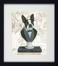 Canine Couture I | Quirky Dog Art | Framed Print with White Mount