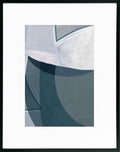 Navy Blue Angles III | Abstract Framed Print | Black Premium Italian Frame