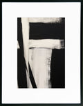 Graphic Serenity IV | Monochrome Framed Print | Black Premium Italian Frame
