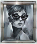 Shades of Glamour II | Hollywood Icon Art | Gunmetal Spoon Framed Print