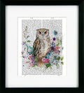 Floralessence I – Owl | Framed Print by Fab Funky