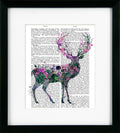 Floralessence II – Stag | Framed Print by Fab Funky