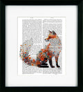 Floralessence III – Fox | Framed Print by Fab Funky