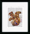 Floralessence IV – Squirrel | Framed Print by Fab Funky
