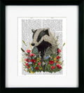 Floralessence VI – Badger | Framed Print by Fab Funky
