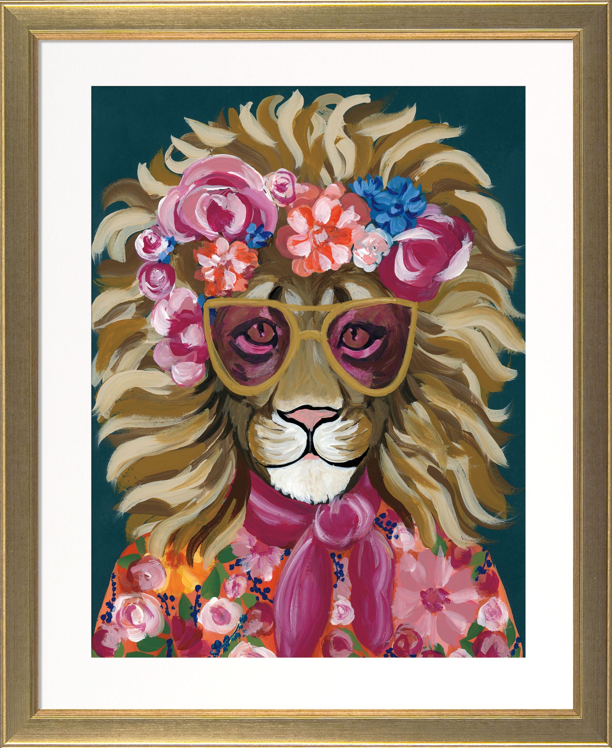 Miami Living IV – Framed Animal Portrait Print by Yvette St Amant