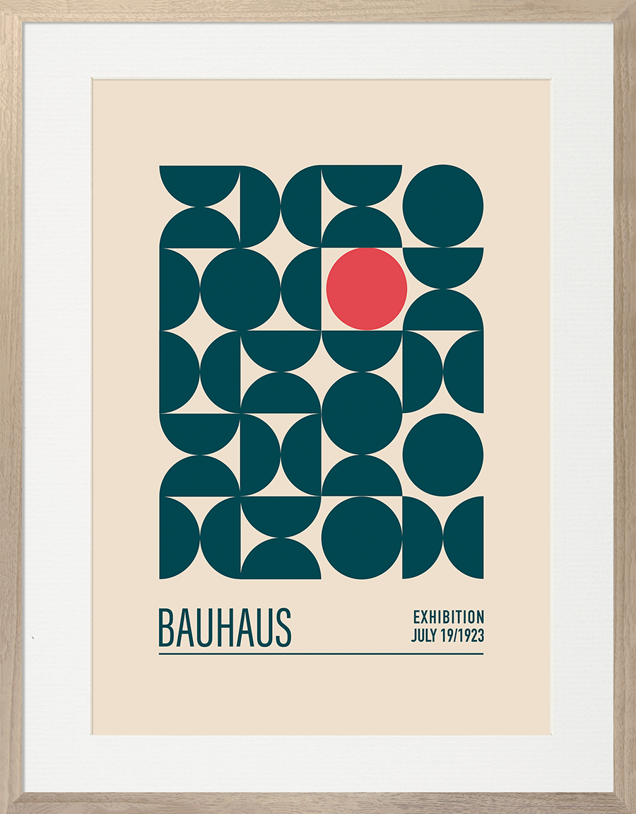 Bauhaus IV – Framed Modern Art Print | Italian Wood Frame