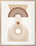 Mocha Abstract I – Framed Contemporary Art Print | Italian Wood Frame