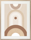 Mocha Abstract II – Framed Contemporary Art Print | Italian Wood Frame