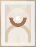 Mocha Abstract III – Framed Contemporary Art Print | Italian Wood Frame