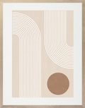 Mocha Abstract IV – Framed Contemporary Art Print | Italian Wood Frame