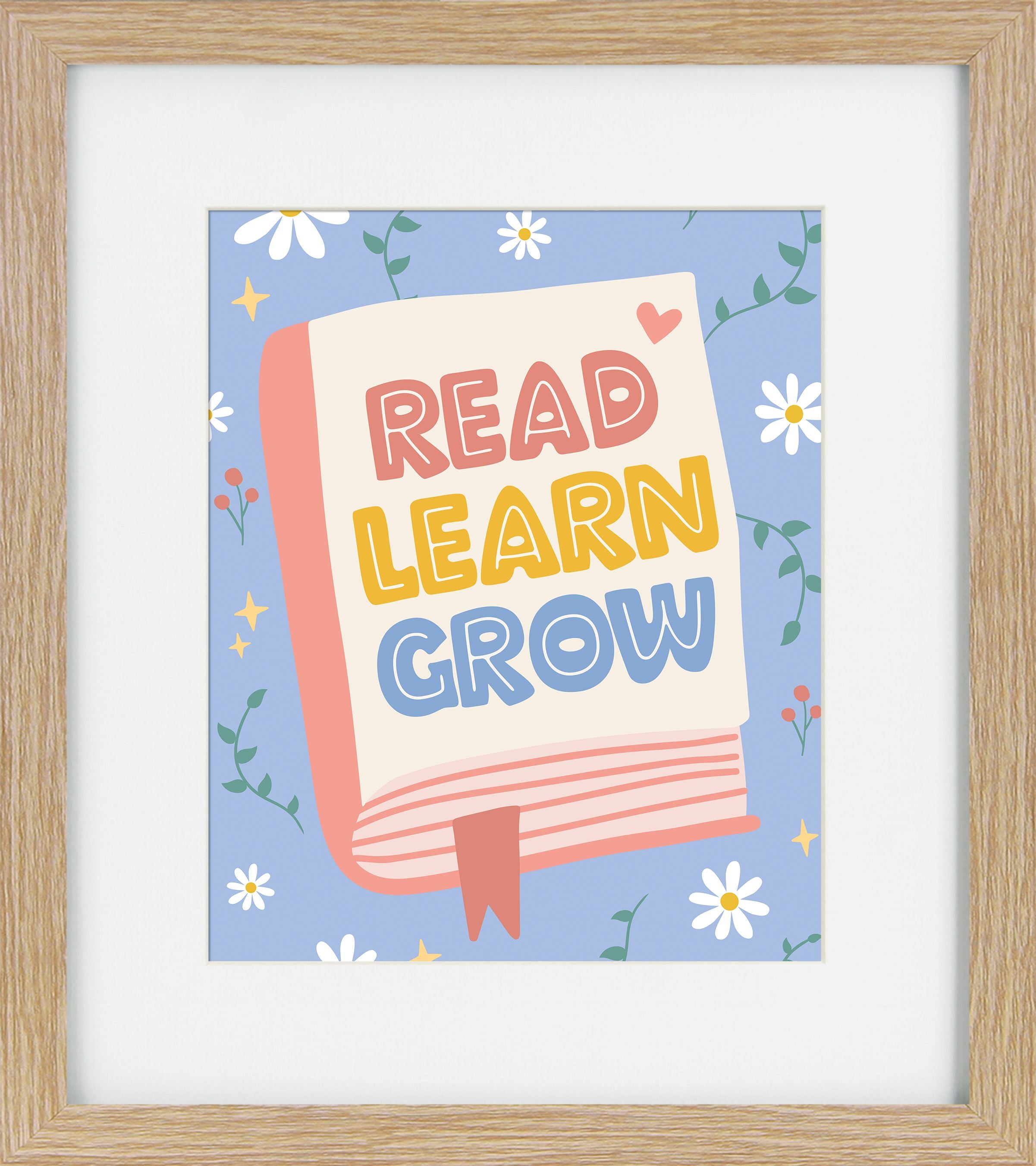 Little Wonders V – Children's Framed Print | Brown Frame