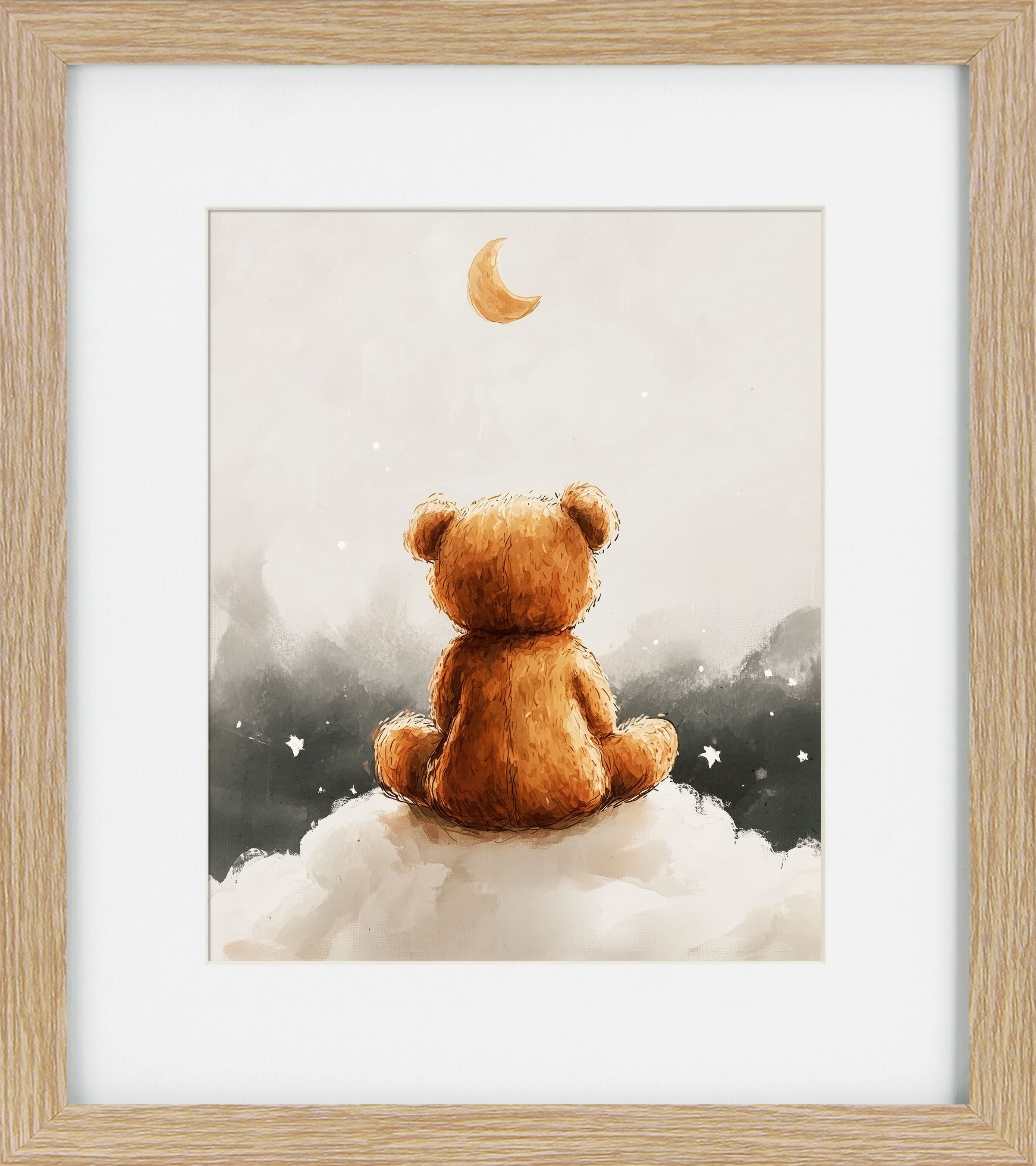 Little Wonders VIII – Children's Framed Print | Brown Frame