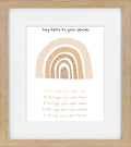 Little Wonders XII – Children's Framed Print | Brown Frame