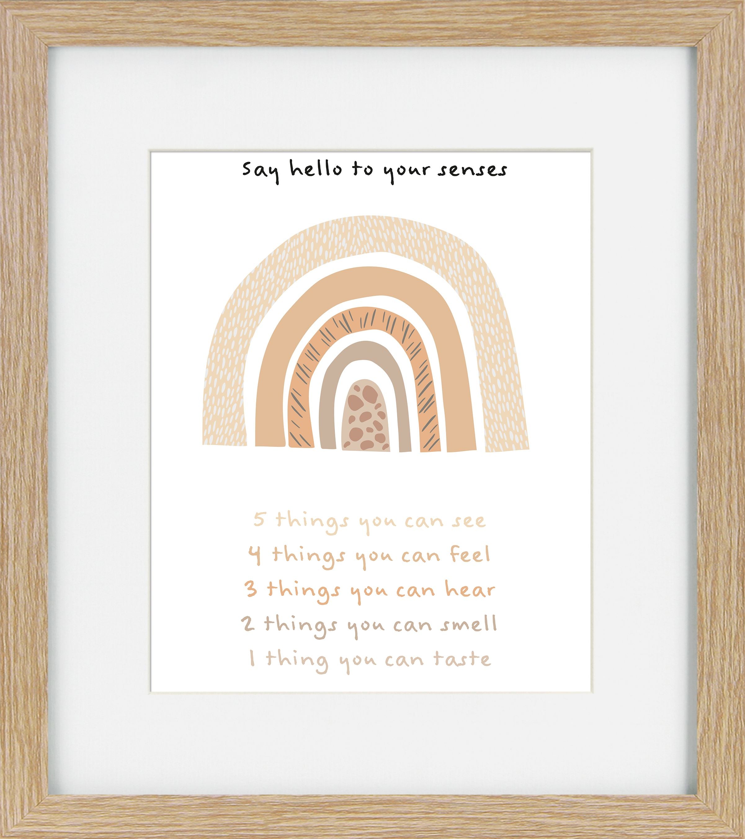 Little Wonders XII – Children's Framed Print | Brown Frame