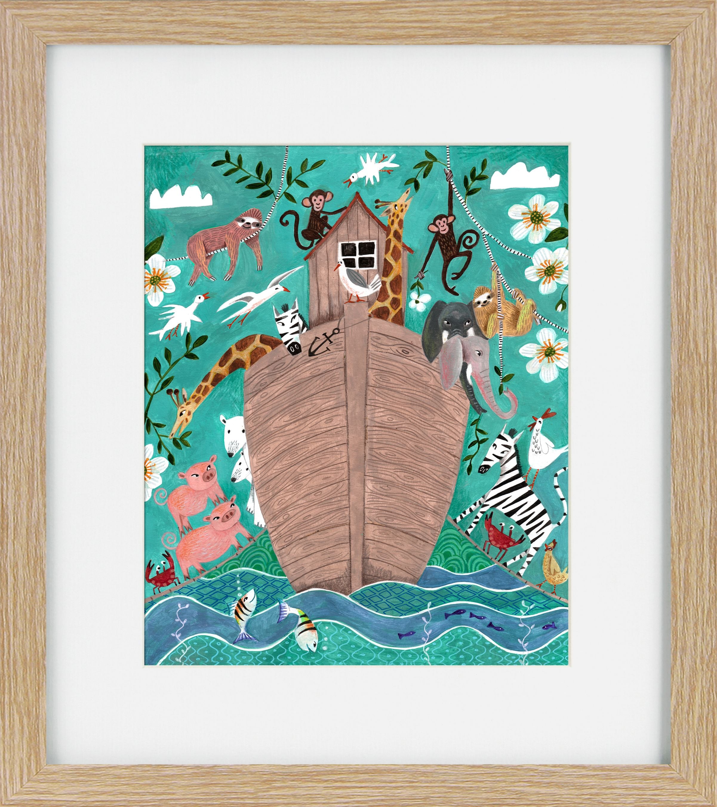 Little Wonders XIV – Children's Framed Print | Brown Frame