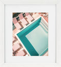 By the Pool I – Framed Print with White Mount