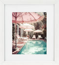 By the Pool V – Framed Print with White Mount