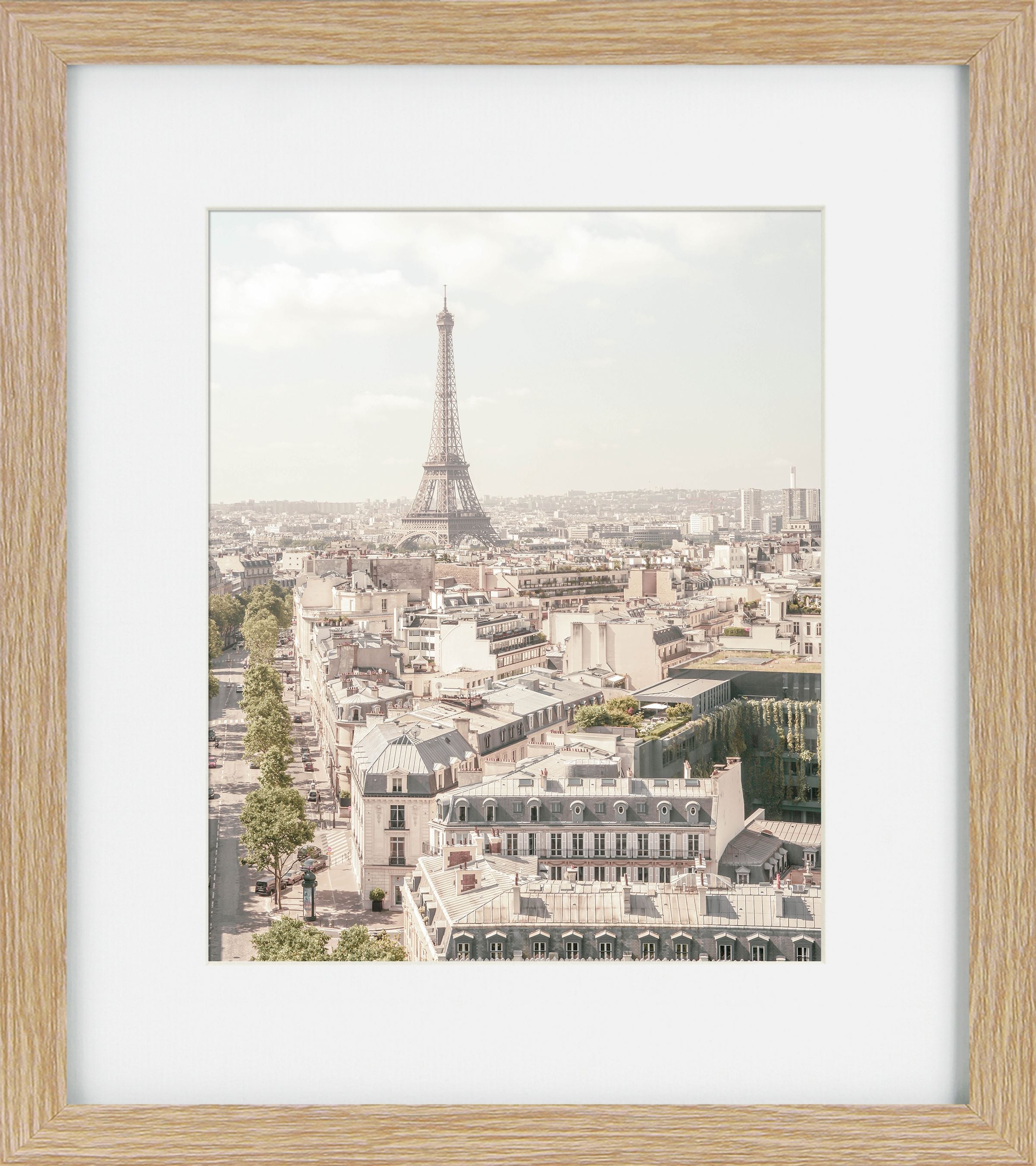 Romantic Paris I – Framed Print | Brown Frame