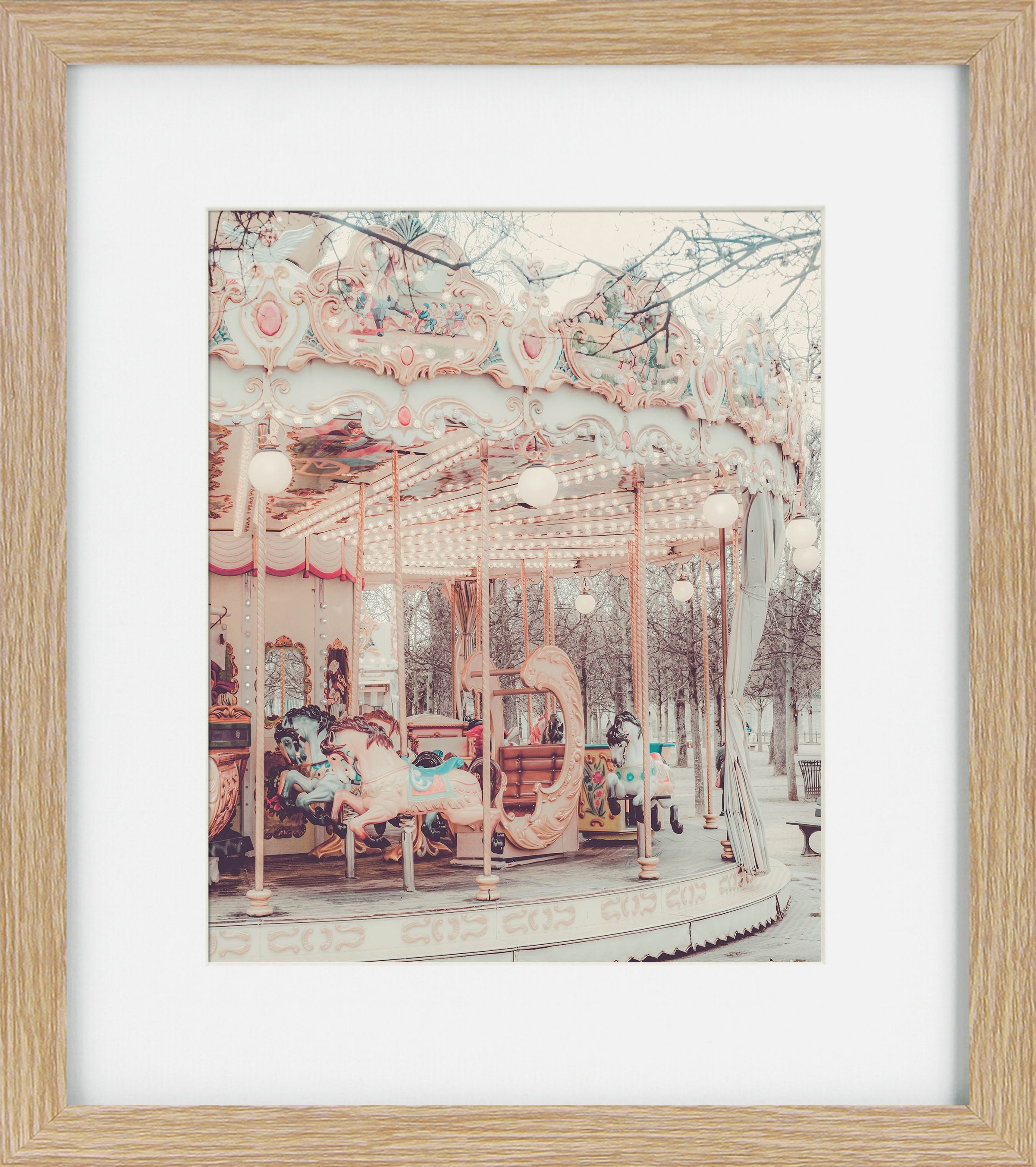 Romantic Paris IV – Framed Print | Brown Frame