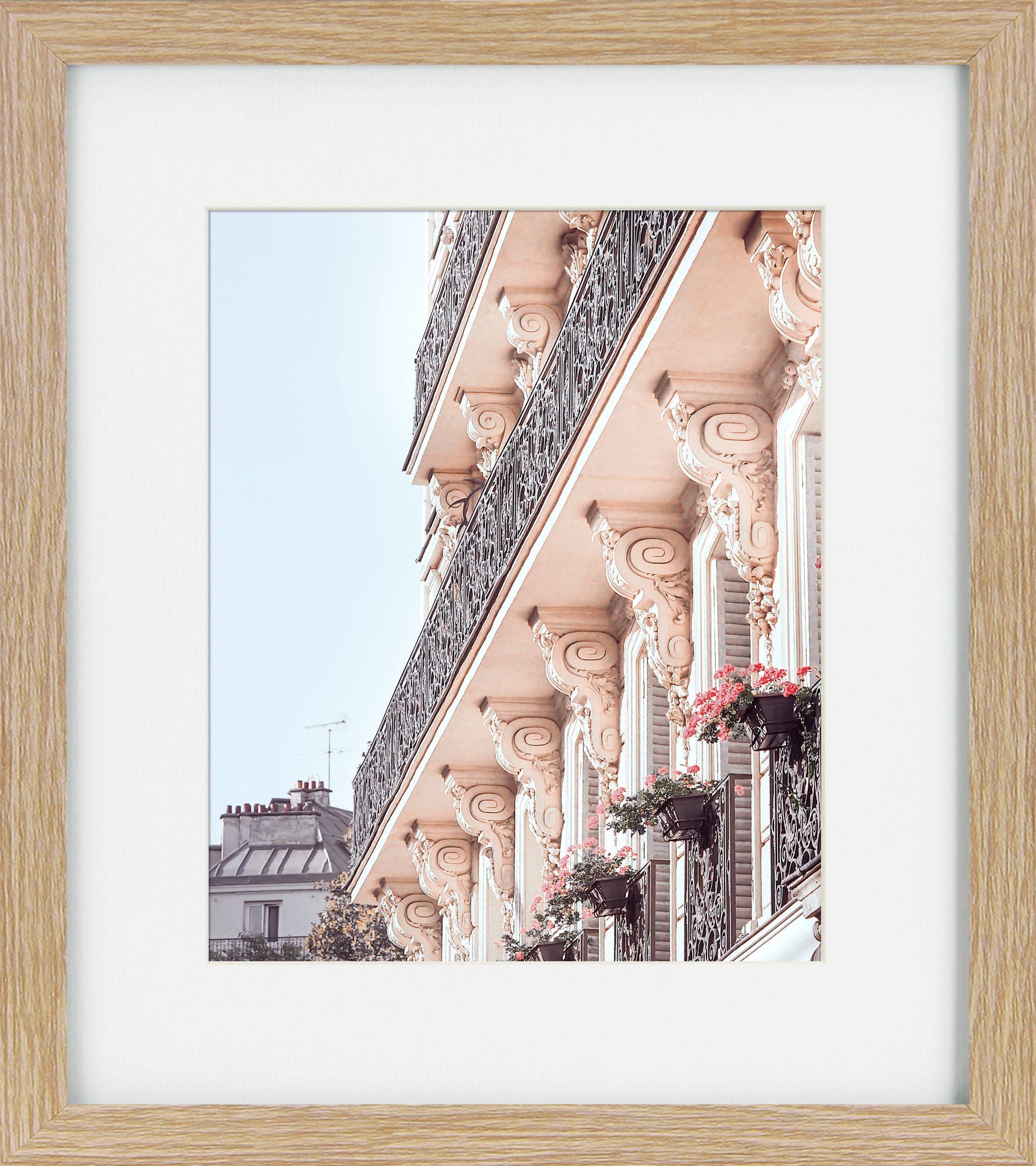 Romantic Paris VII – Framed Print | Brown Frame