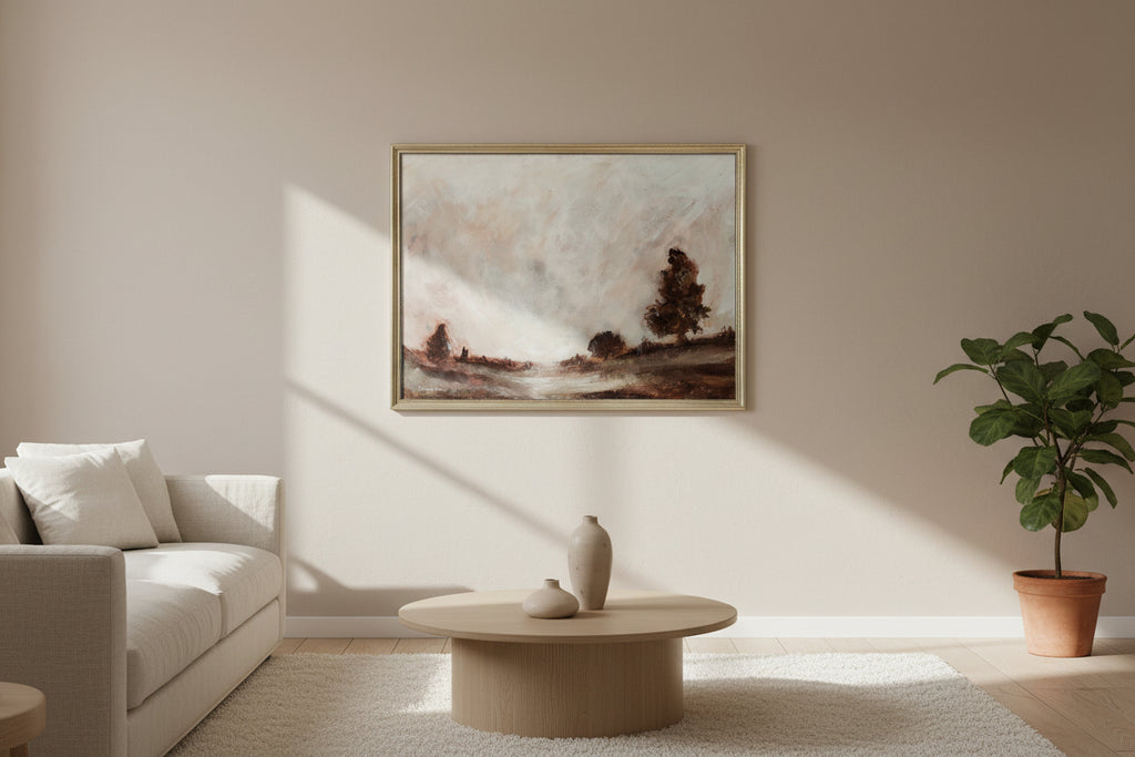 Dusk Calm – Framed Landscape Art Print by Amanda Hilburn