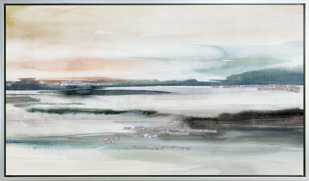 Dusk Fall – Abstract Seascape Framed Art Print by Isabelle Z