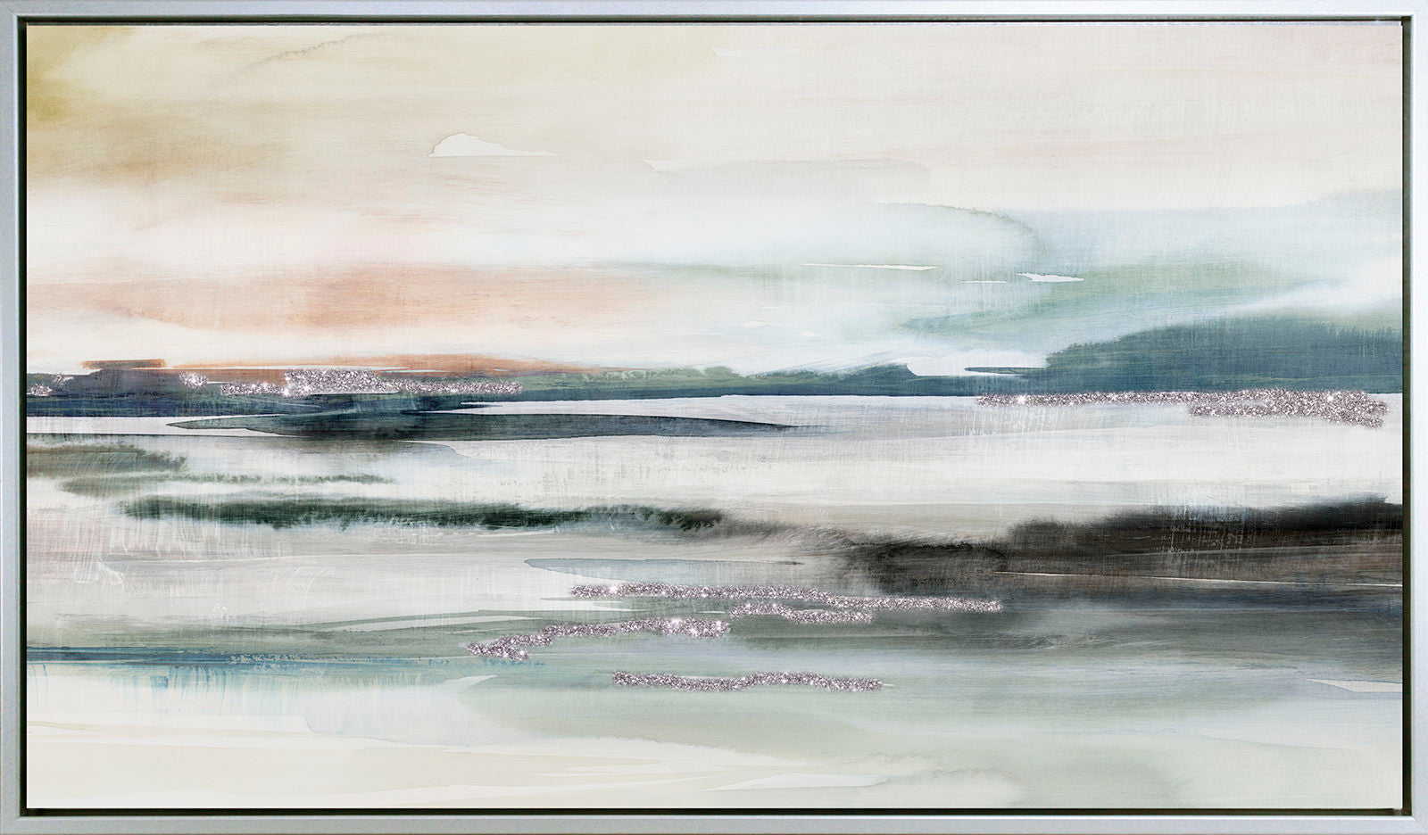 Dusk Fall – Abstract Seascape Framed Art Print by Isabelle Z