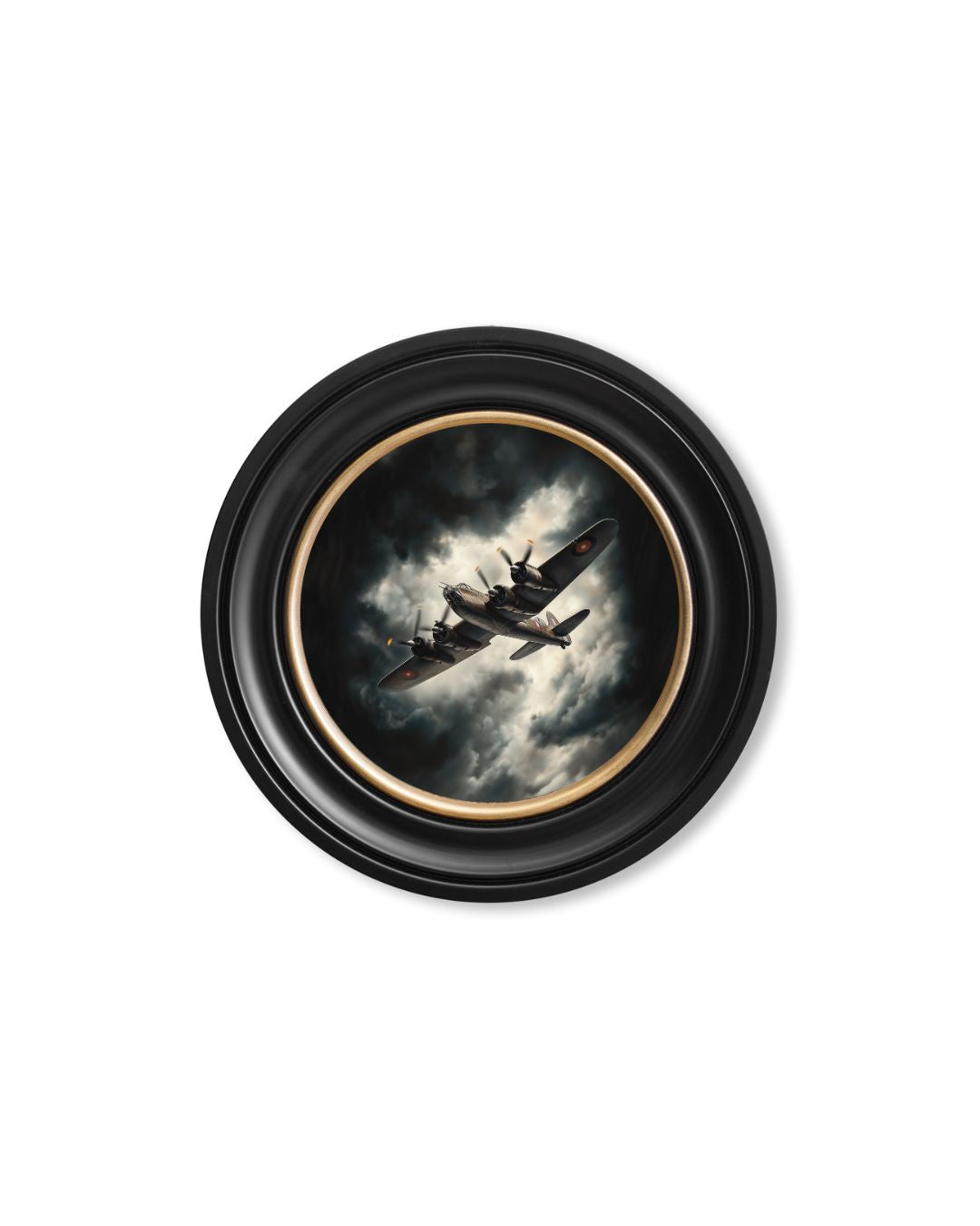 Fighter Jets Oxford Round Frame