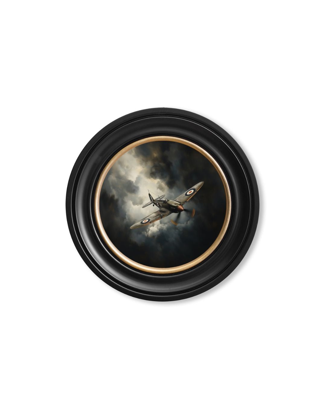 Fighter Jets Oxford Round Frame