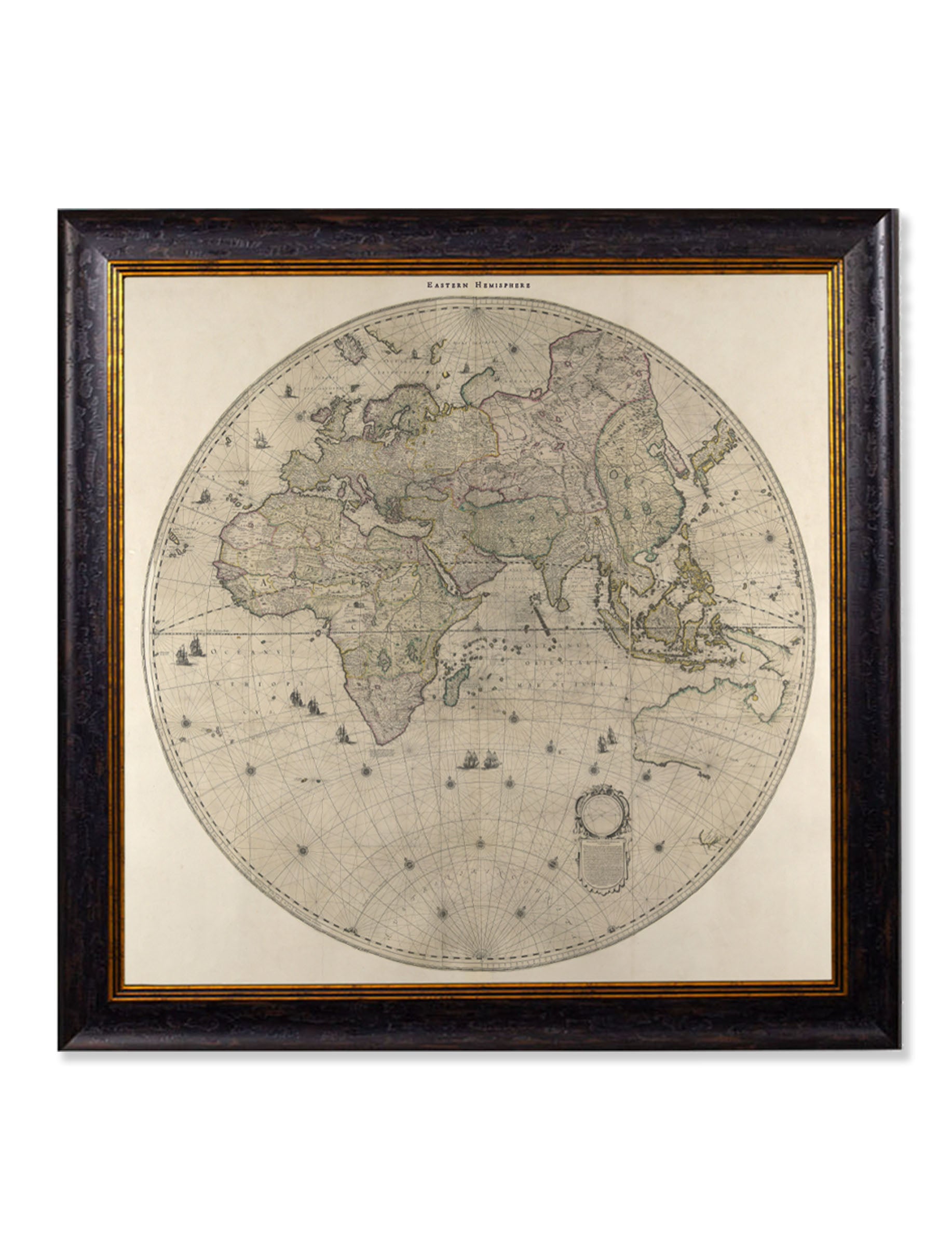 c.1660 Map of the World in Two Hemispheres