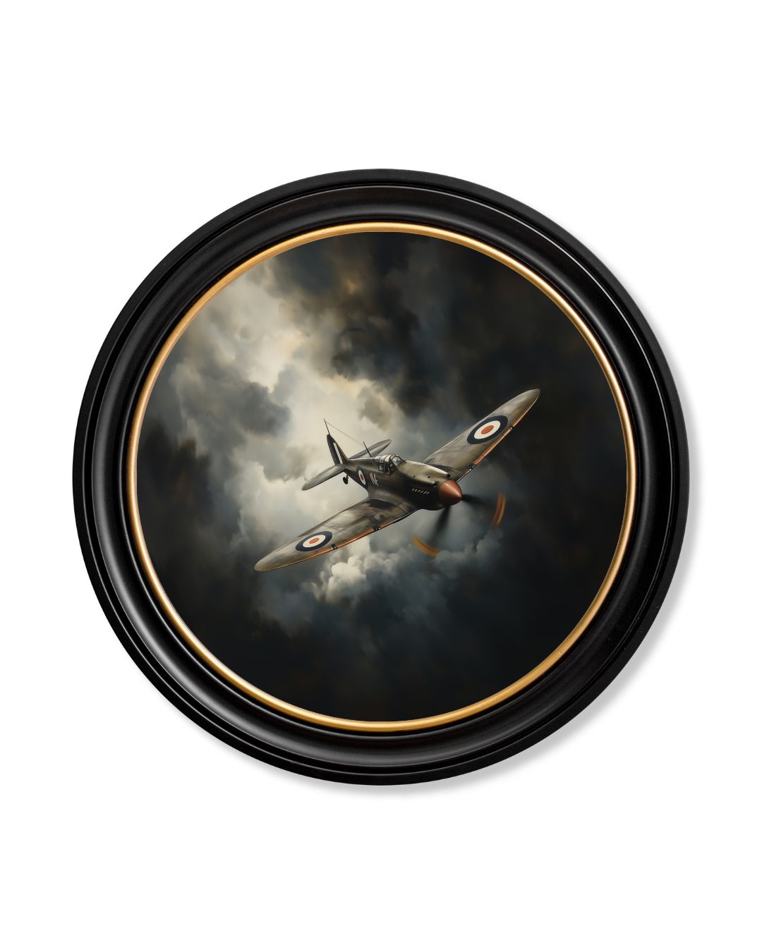 Fighter Jets Oxford Round Frame