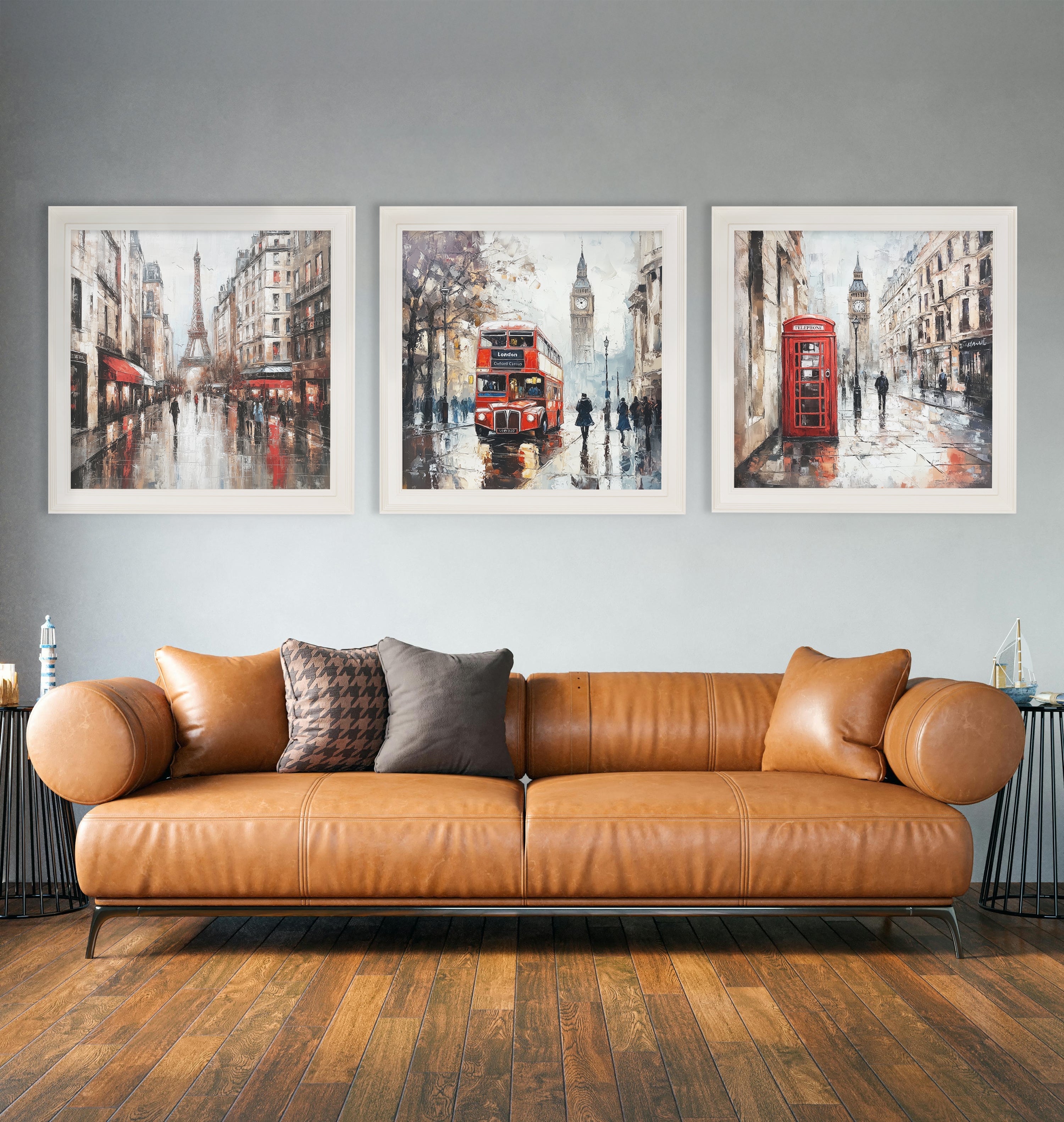 Paris Eiffel Tower - Cream Hurstwood Square Frame