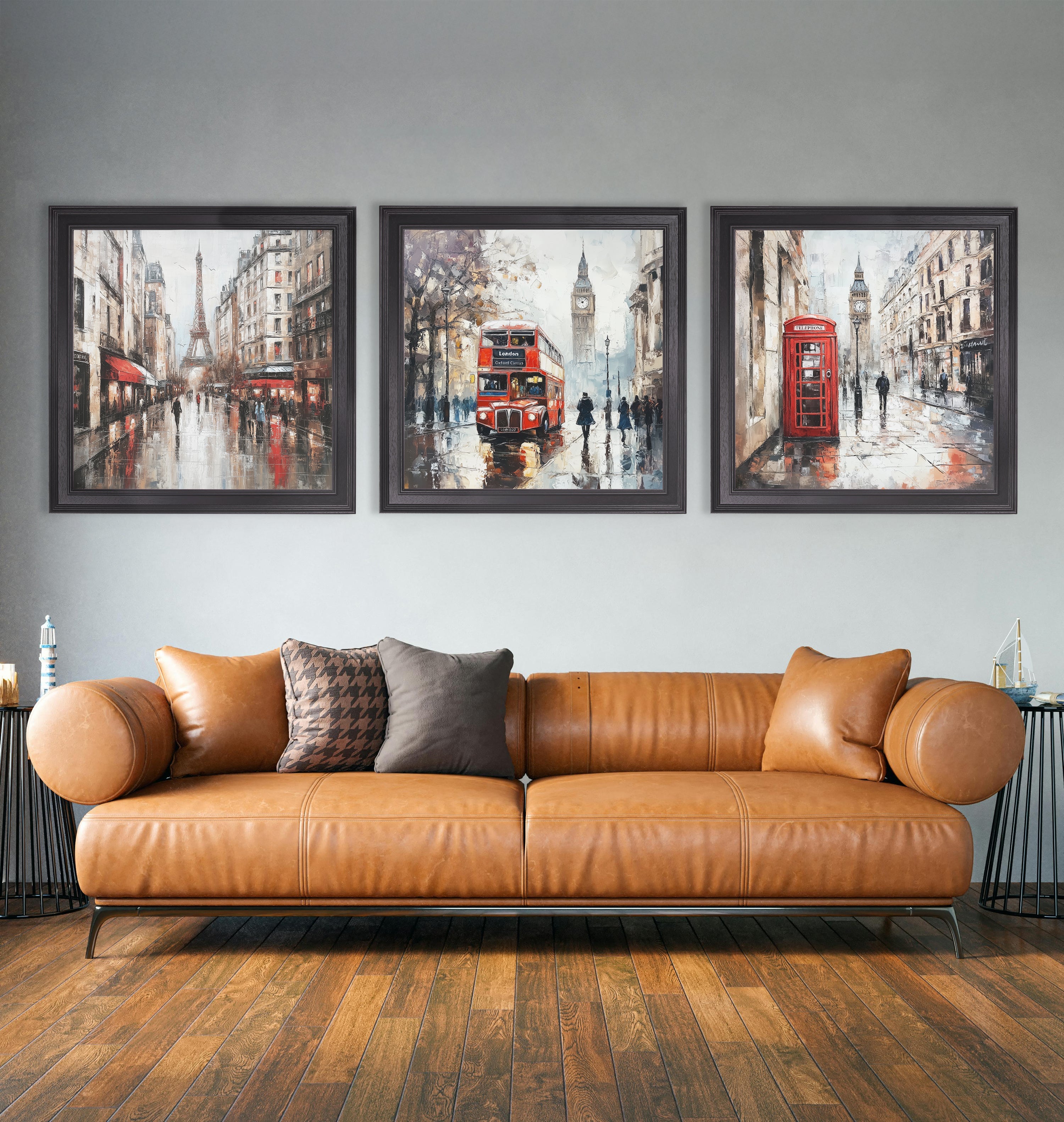 London Bus - Black Hurstwood Square Frame