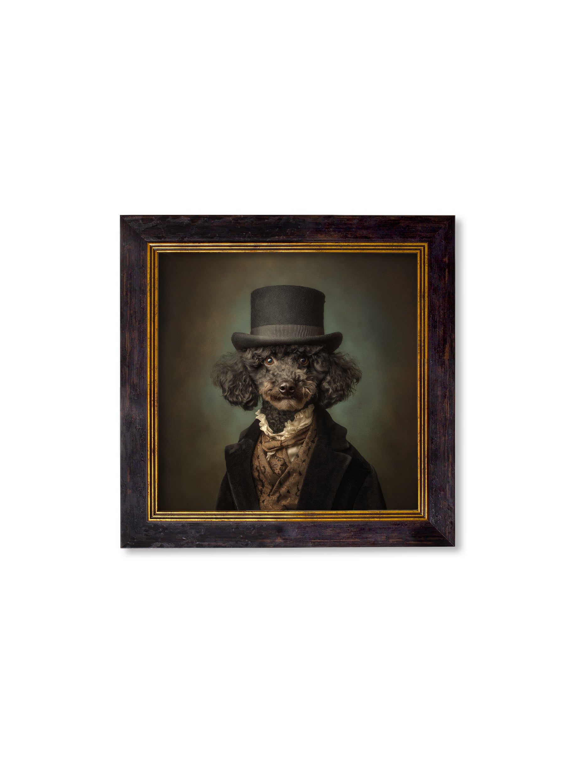Sir Poodleton - Gentleman Poodle Oxford Square Frame