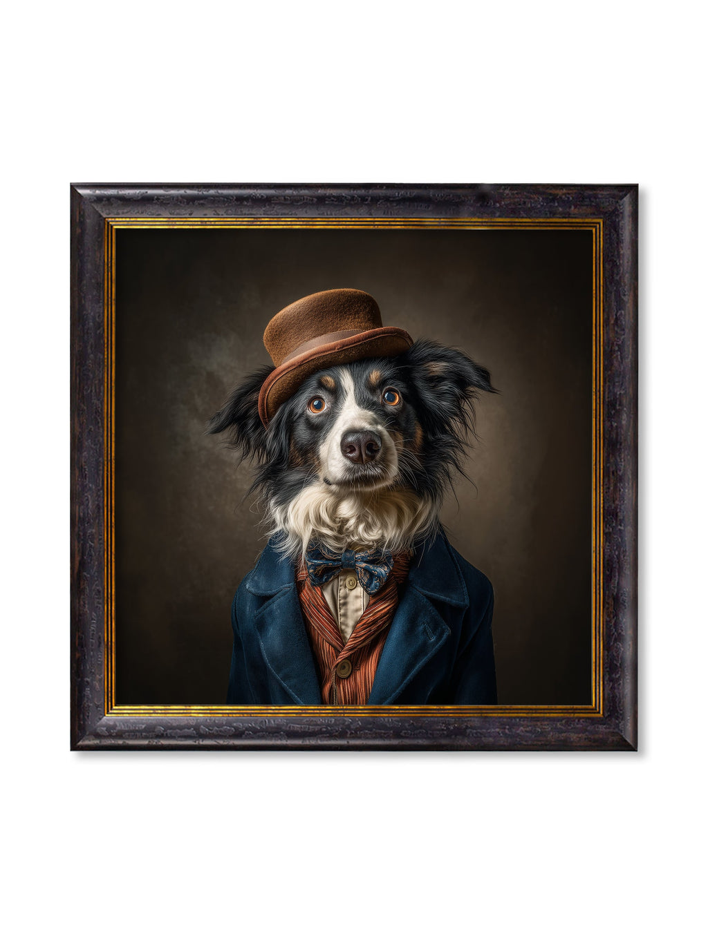 Lord Shearlock - Gentleman Border Collie Oxford Square Frame