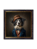 Lord Shearlock - Gentleman Border Collie Oxford Square Frame