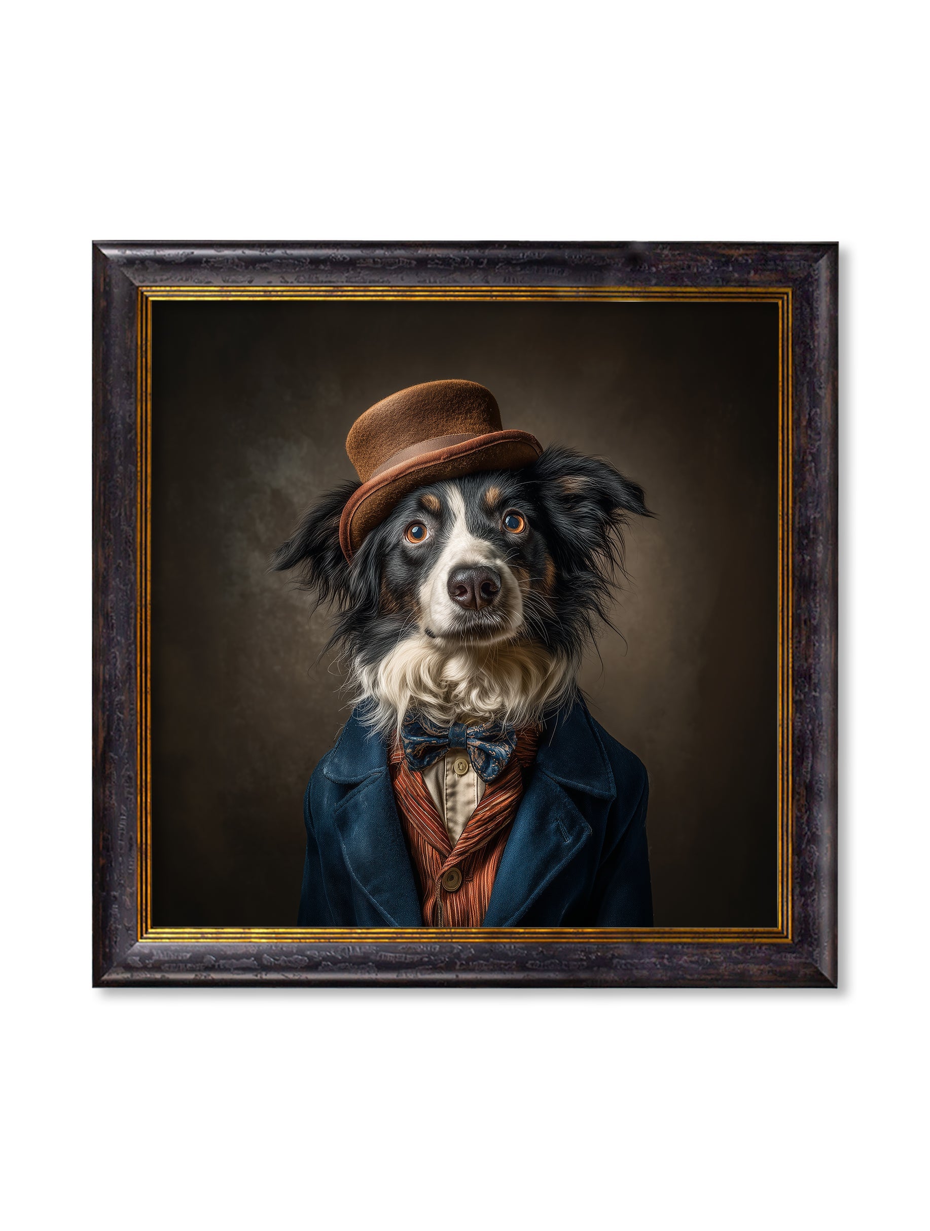 Lord Shearlock - Gentleman Border Collie Oxford Square Frame