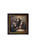 The Card-Playing Chimps - Oxford Square Frame