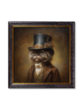 Sir Fluffington - Gentleman Persian Cat Oxford Square Frame