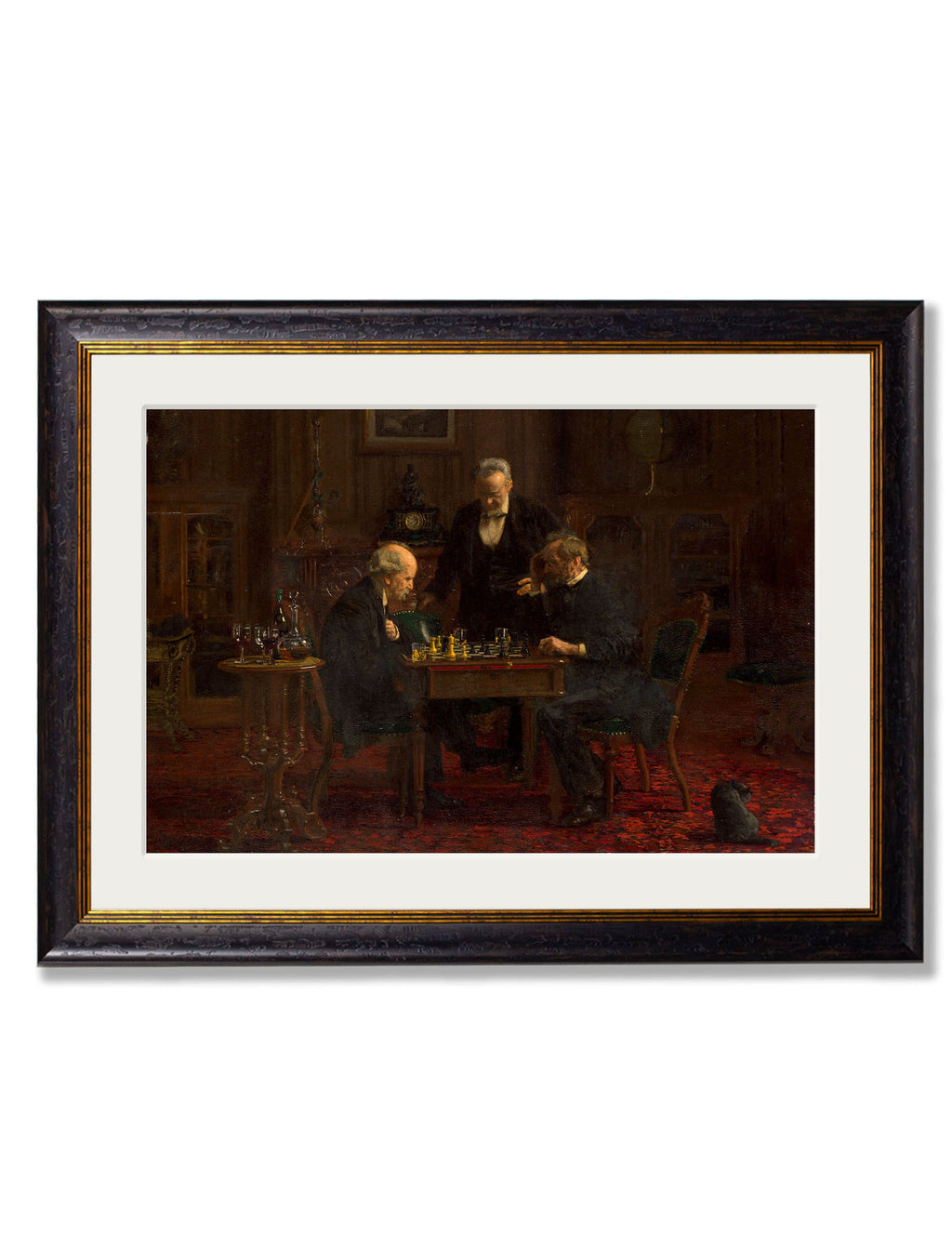 c.1876 The Chess Players – Thomas Eakins | Archival Framed Print