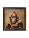Chimpy the Daring - Circus Chimpanzee Oxford Square Frame