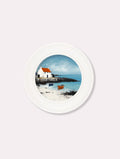 The Coastal House - Oxford White Round Frame