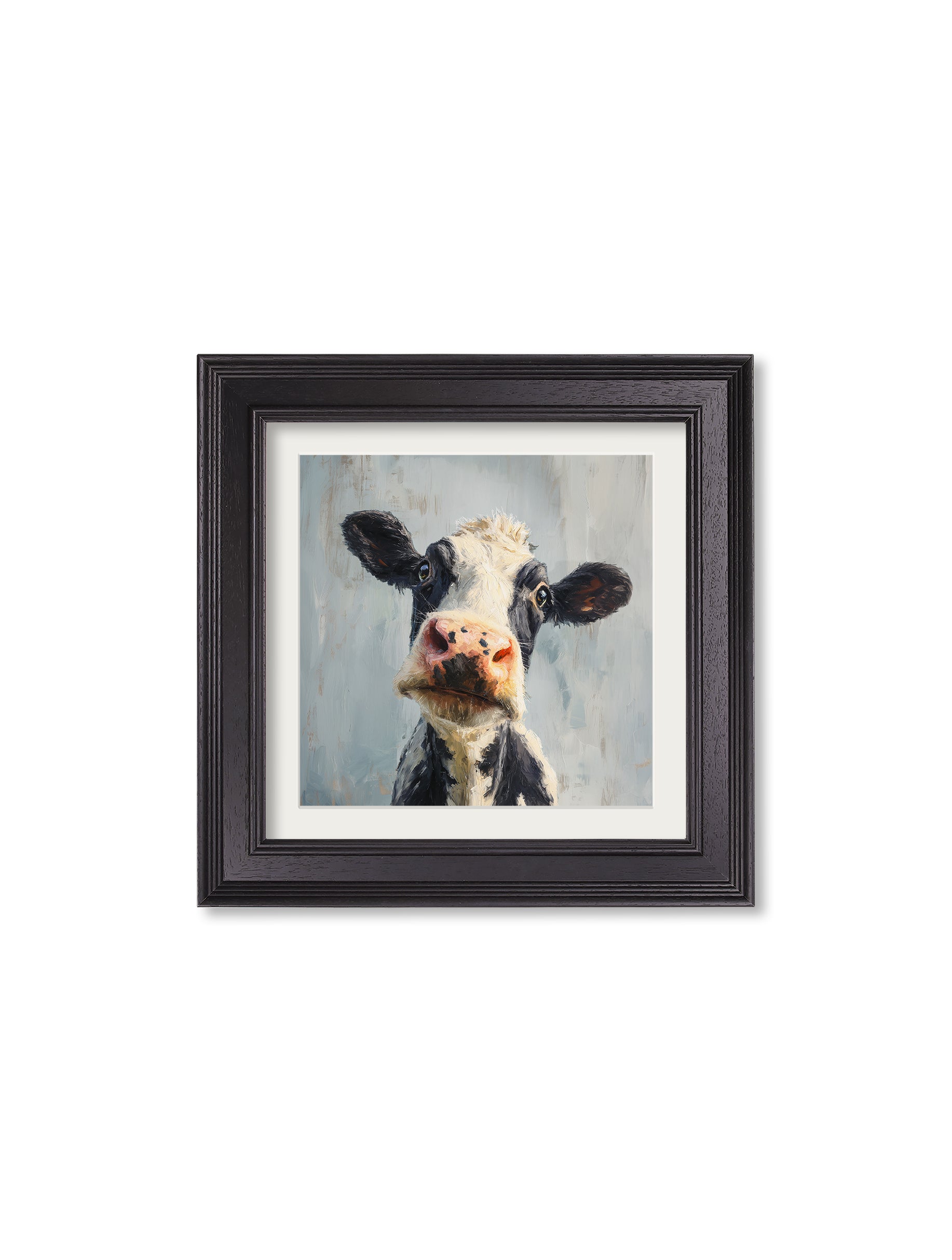 The Curious Cow - Black Hurstwood Square Frame