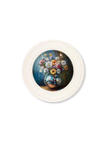 Disco Wildflowers - Oxford Strong White Round Frame
