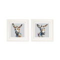 Donkey Jack & Jennet Cosy Sketch - Cream Hurstwood Square Frame