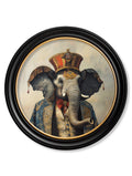 The Great Elephanto - Circus Elephant Oxford Round Frame