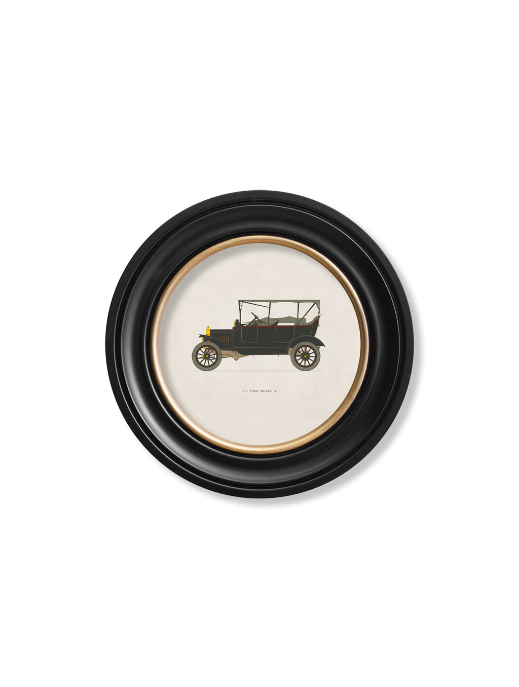 1915 Ford Model T Vintage Car Art Print | Framed Wall Art