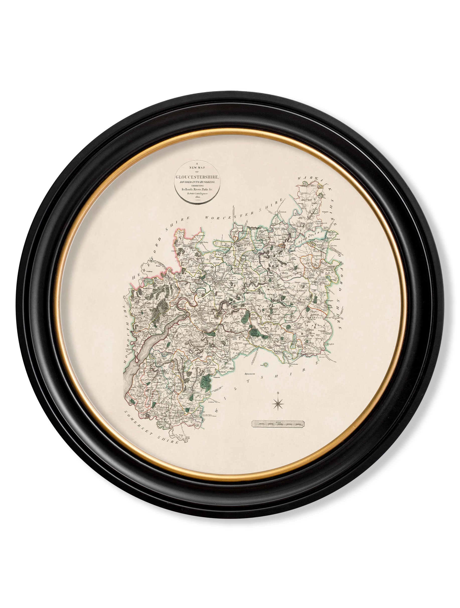 c.1806 County Maps of England - Round
